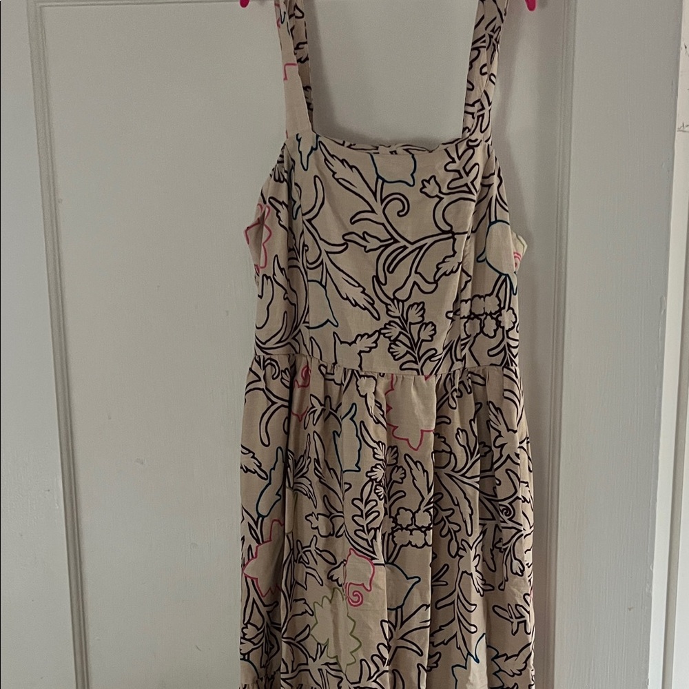 Target Beige Floral Maxi Dress